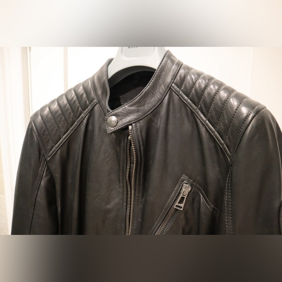 NWOT Men’s Belstaff V Racer Slim Fit Leather Jacket Size IT 52 - Picture 6 of 7